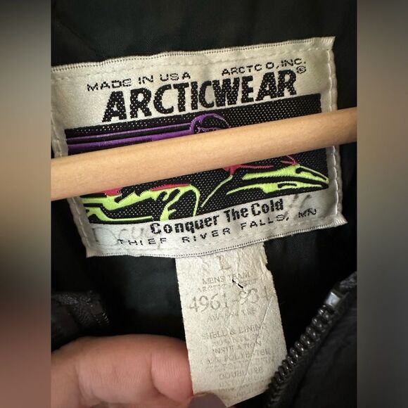 Vintage Men’s Team Arctic Racing Arcticwear Size L Jacket Logo Full Zip - Picture 4 of 5